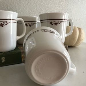 Vintage Corningware mugs set of 5